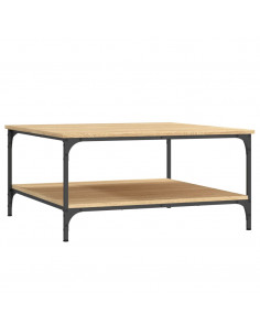 Tavolino da Salotto Rovere Sonoma 80x80x40 cm Legno Multistrato