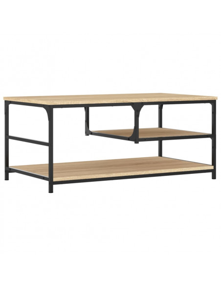 Tavolino da Salotto Rovere Sonoma 90x49x40 cm Legno Multistrato