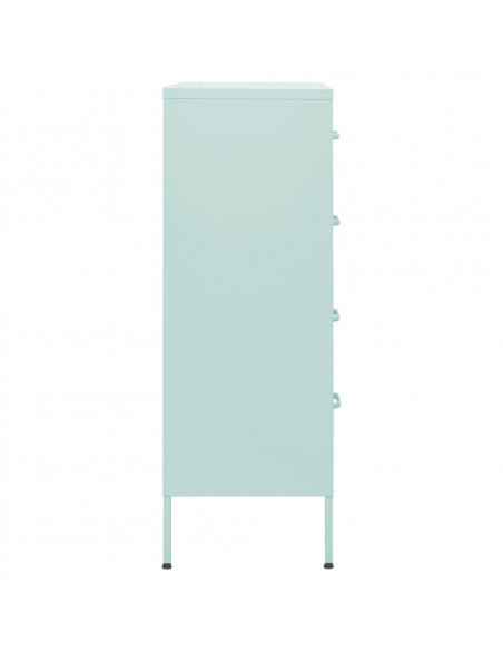 Cassettiera Menta 80x35x101,5 cm in Acciaio