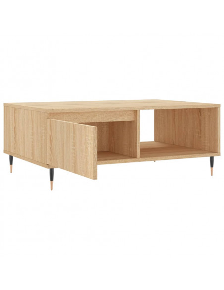 Tavolino da Salotto Rovere Sonoma 90x60x35 cm Legno Multistrato