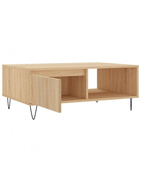 Tavolino da Salotto Rovere Sonoma 90x60x35 cm Legno Multistrato