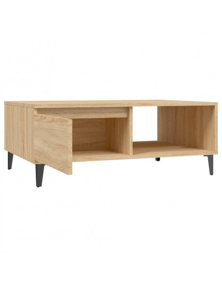 Tavolino da Salotto Rovere Sonoma 90x60x35 cm Legno Multistrato