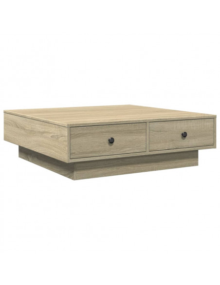 Tavolino da Salotto Rovere Sonoma 90x90x28 cm Legno Multistrato
