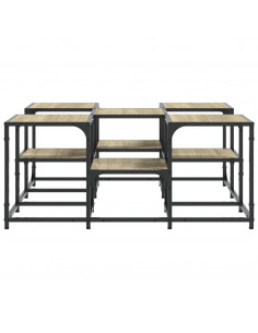 Tavolino da Salotto Rovere Sonoma 91x91x40 cm Legno Multistrato