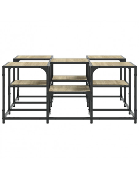 Tavolino da Salotto Rovere Sonoma 91x91x40 cm Legno Multistrato