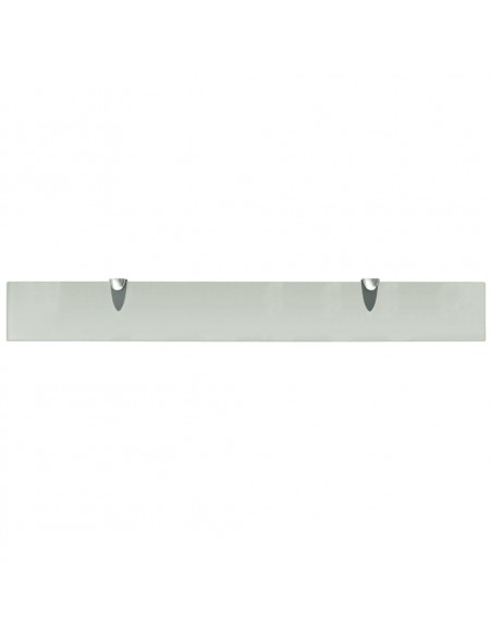 Mensole Galleggianti 2 pz in Vetro 80x10 cm 8 mm