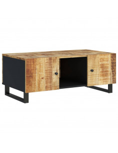 Tavolino da Soggiorno 100x54x40 cm Massello Mango e Multistrato