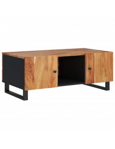 Tavolino da Soggiorno 100x54x40cm Massello Acacia e Multistrato