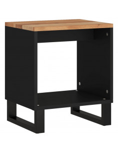 Tavolino da Soggiorno 40x31x46 cm Massello Acacia e Multistrato