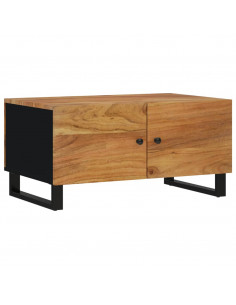 Tavolino da Soggiorno 80x50x40 cm Massello Acacia e Multistrato