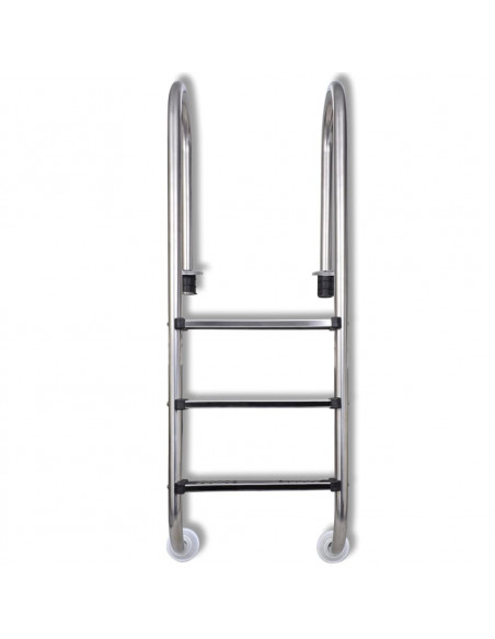 Scaletta per Piscina 3 Gradini in Acciaio Inox 304 120 cm