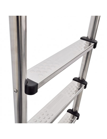 Scaletta per Piscina 3 Gradini in Acciaio Inox 304 120 cm