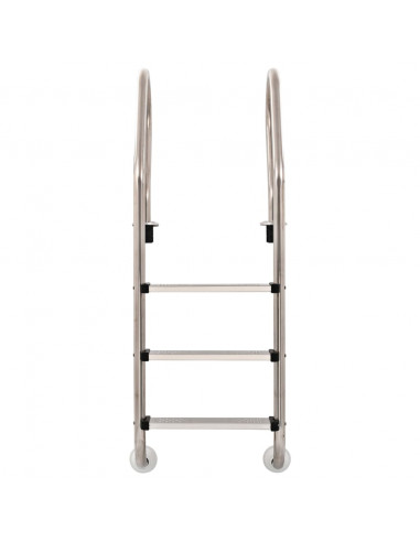 Scaletta per Piscina 3 Gradini in Acciaio Inox 304 120 cm