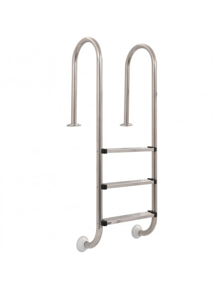 Scaletta per Piscina 3 Gradini in Acciaio Inox 304 120 cm