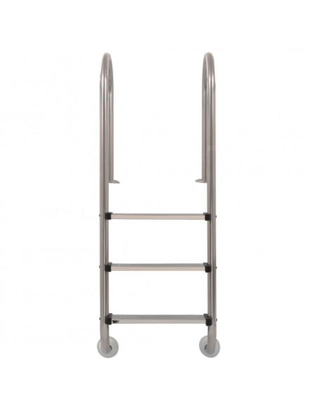 Scaletta per Piscina 3 Gradini in Acciaio Inox 304 120 cm