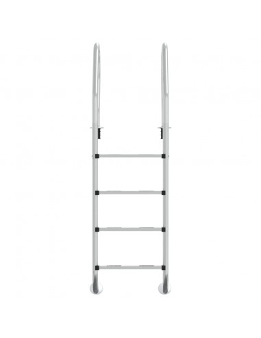 Scala per Piscina 54x38x184,5 cm Acciaio Inox 304