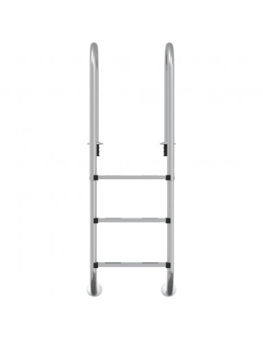 Scala per Piscina 54x38x158 cm Acciaio Inox 304