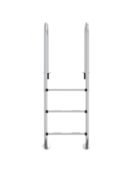 Scala per Piscina 54x38x158 cm Acciaio Inox 304