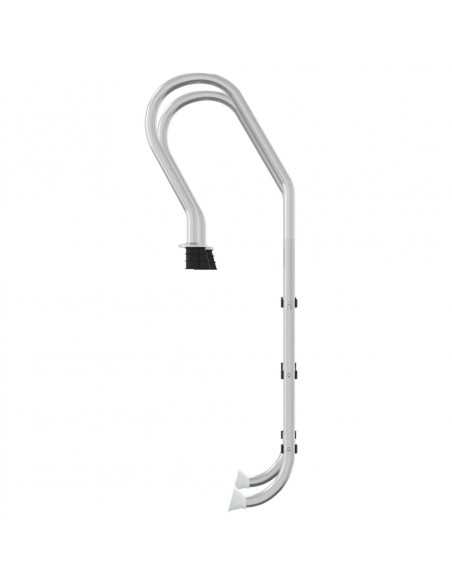 Scala per Piscina 54x38x158 cm Acciaio Inox 304
