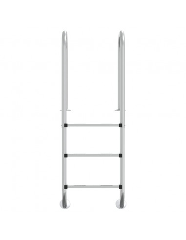 Scala per Piscina 54x38x158 cm Acciaio Inox 304