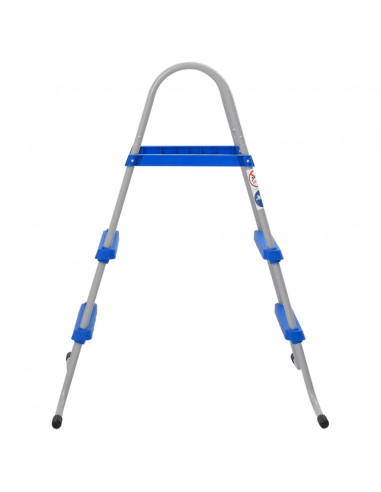 Scaletta per Piscina Fuori Terra 84 cm in Acciaio e Plastica