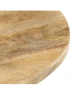 Tavolino di Servizio 48x48x56cm in Legno Massello di Mango