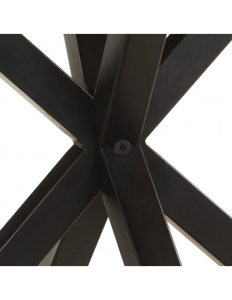 Tavolino di Servizio 68x68x56 cm in Legno Massello di Mango