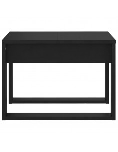 Tavolino di Servizio Nero 50x50x35 cm in Truciolato