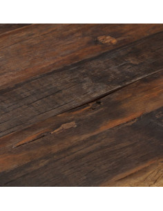 Tavolino Dorato in Acciaio Inox e Traverse in Legno Massello