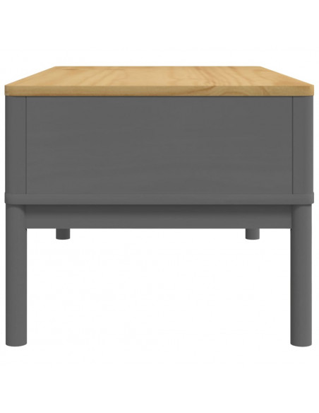 Tavolino FLORO Grigio 99x55,5x45 cm in Legno di Pino