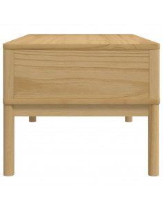 Tavolino FLORO Marrone Cera 99x55,5x45 cm in Legno di Pino