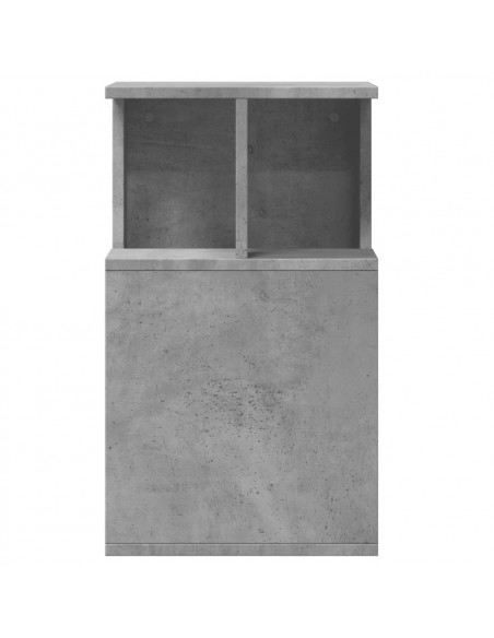 Tavolino Grigio Cemento 35x35x60 cm in Legno Multistrato