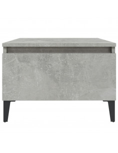 Tavolino Grigio Cemento 50x46x35 cm in Legno Multistrato