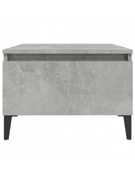 Tavolino Grigio Cemento 50x46x35 cm in Legno Multistrato