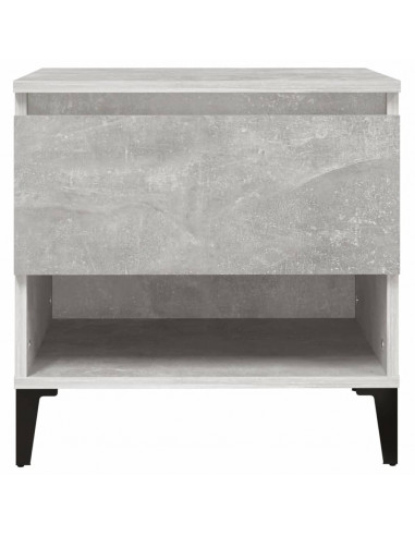 Tavolino Grigio Cemento 50x46x50 cm in Legno Multistrato