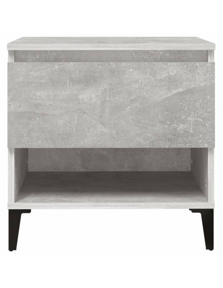 Tavolino Grigio Cemento 50x46x50 cm in Legno Multistrato