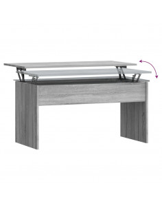 Tavolino Grigio Sonoma 101x50,5x52,5 cm in Legno Multistrato