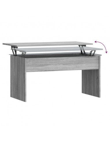 Tavolino Grigio Sonoma 101x50,5x52,5 cm in Legno Multistrato