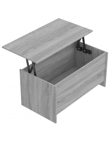 Tavolino Grigio Sonoma 102x55,5x52,5 cm in Legno Multistrato