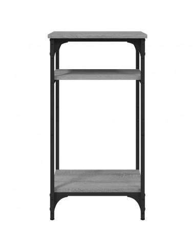 Tavolino Grigio Sonoma 40x30x75 cm in Legno Multistrato