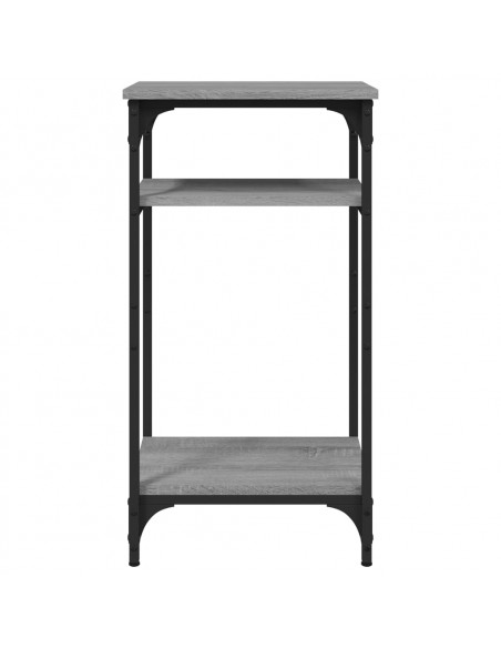 Tavolino Grigio Sonoma 40x30x75 cm in Legno Multistrato