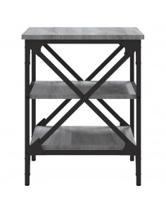 Tavolino Grigio Sonoma 40x42x50 cm in Legno Multistrato