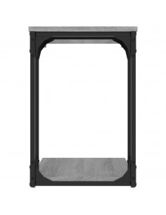 Tavolino Grigio Sonoma 50x35x52 cm in Legno Multistrato