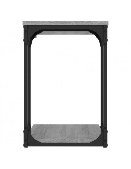 Tavolino Grigio Sonoma 50x35x52 cm in Legno Multistrato