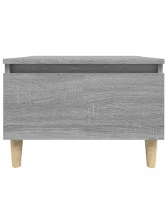 Tavolino Grigio Sonoma 50x46x35 cm in Legno Multistrato