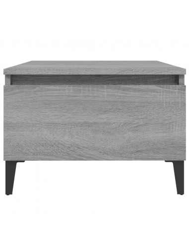 Tavolino Grigio Sonoma 50x46x35 cm in Legno Multistrato