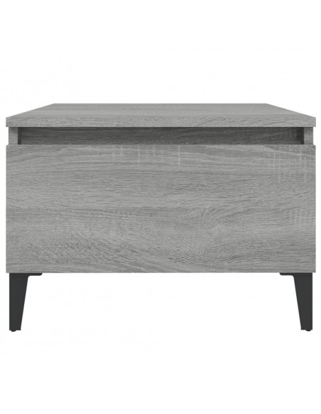 Tavolino Grigio Sonoma 50x46x35 cm in Legno Multistrato