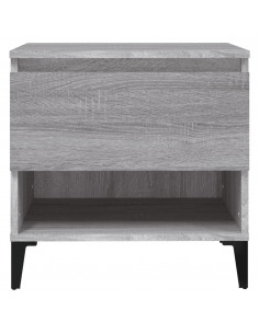 Tavolino Grigio Sonoma 50x46x50 cm in Legno Multistrato