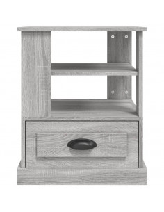 Tavolino Grigio Sonoma 50x50x60 cm in Legno Multistrato
