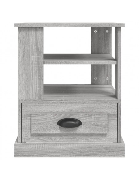 Tavolino Grigio Sonoma 50x50x60 cm in Legno Multistrato